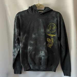 Twenty One Pilots Bandito Trench Charcoal and Yellow Graphic Hoodie